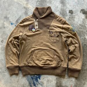 Vintage Polo Ralph Lauren Mountain MTN Expedition Shawl Sweater Size Large RARE!